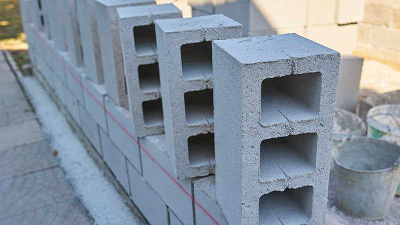 moldes bloques de hormigón de una pared